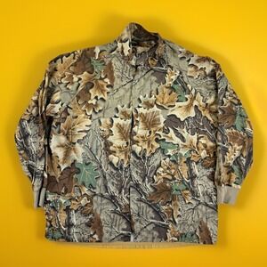 VTG 90s Spartan Advantage‎ Camo Jacket XXL Made USA Hunting Full Zip Lightweight